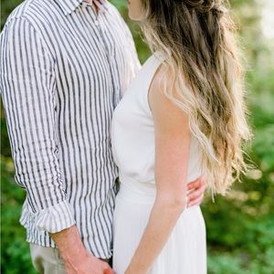 Wilfred white crop top with tie back XXS